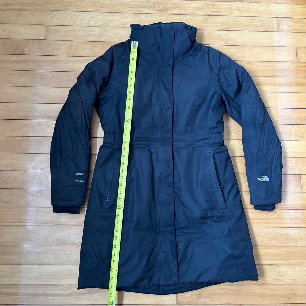 The North Face Arctic Parka Womens Medium Black 550 Down DryVent Winter Jacket - Picture 7 of 10